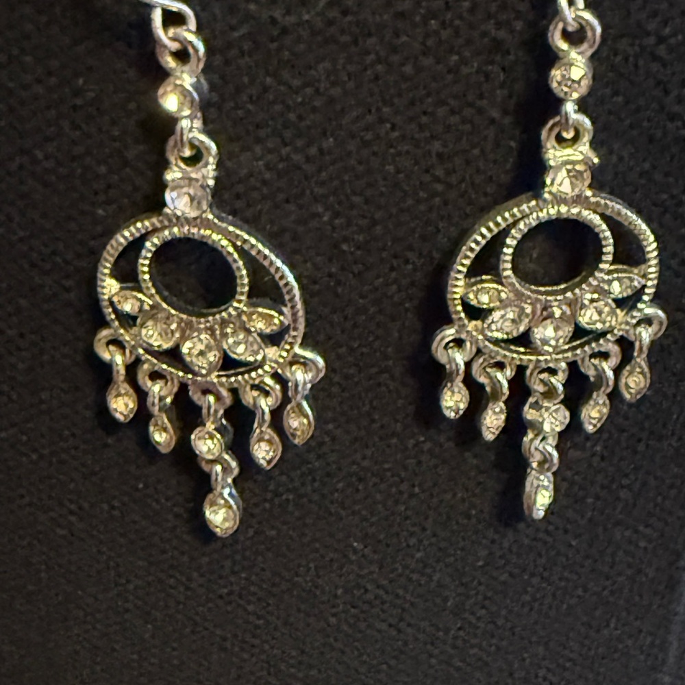 Elegant Silver Dangle Earrings